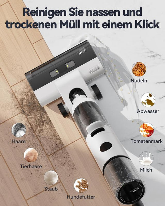 Cordless Wet‑Dry Vacuum & Mop | Self‑Cleaning, Ideal for Hard Floors & Pet Hair