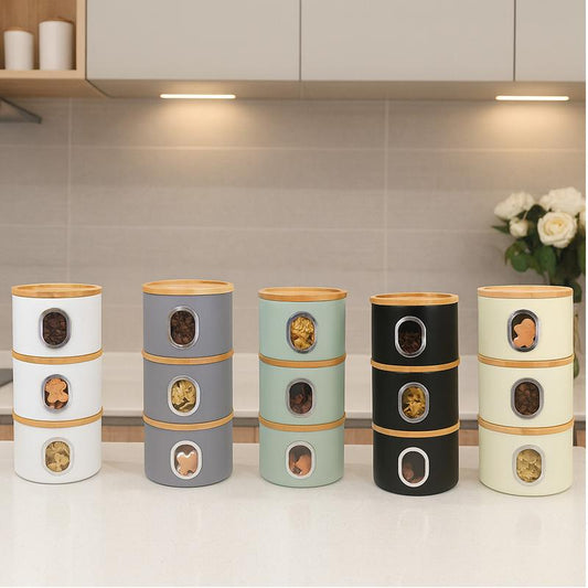 Airtight Storage Canisters for Coffee, Tea & Sugar